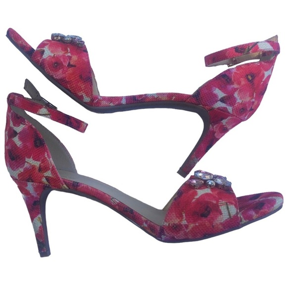 Liz Claiborne Shoes - Liz Claiborne floral sandal glam heels 11